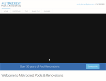 Tablet Screenshot of metrocrestpools.com